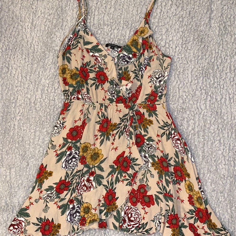 Floral spring flowy minidress